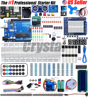 מוצרון Arduino ו raspberry pi ערכת ה Arduino הממולצת על ידינו! ממולץ למתחילים ומתקדמים! - UNO Professional Starter Kit with Tutorial and UNO R3 Compatible wit