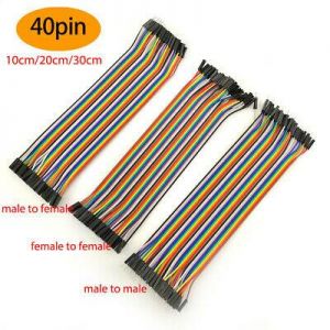 ג'אמפר וויר (כבלים לארדואינו) 10\20\30 סינמטר- Jumper Wire Cable Male to Male to Female to Female 10/20/30CM Arduino Breadboard